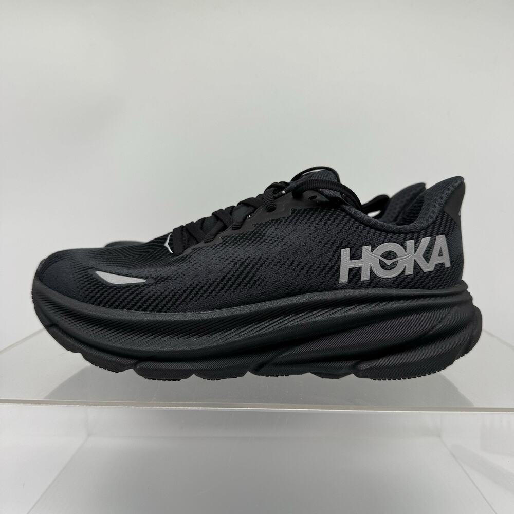 Hoka One One Clifton 9 GTX 1141490F BBLC Gore-Tex Black Women’s Size 7.5 B